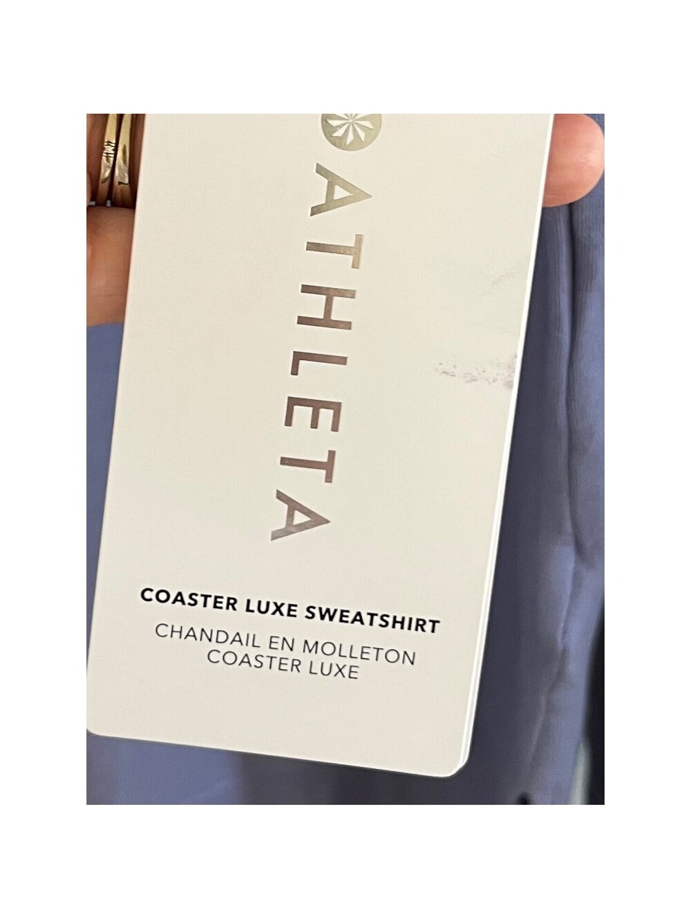 Athleta Coaster Luxe Recover Sweatshirt Women's Size Small P Purple - Picture 4 of 8